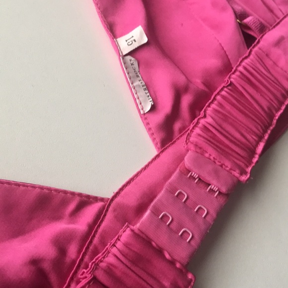 Mistress Rocks 'SMITTEN'Pink Satin Two Piece Set - Picture 10 of 12